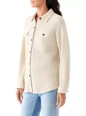 Thread & Supply Knit Shacket with Collar